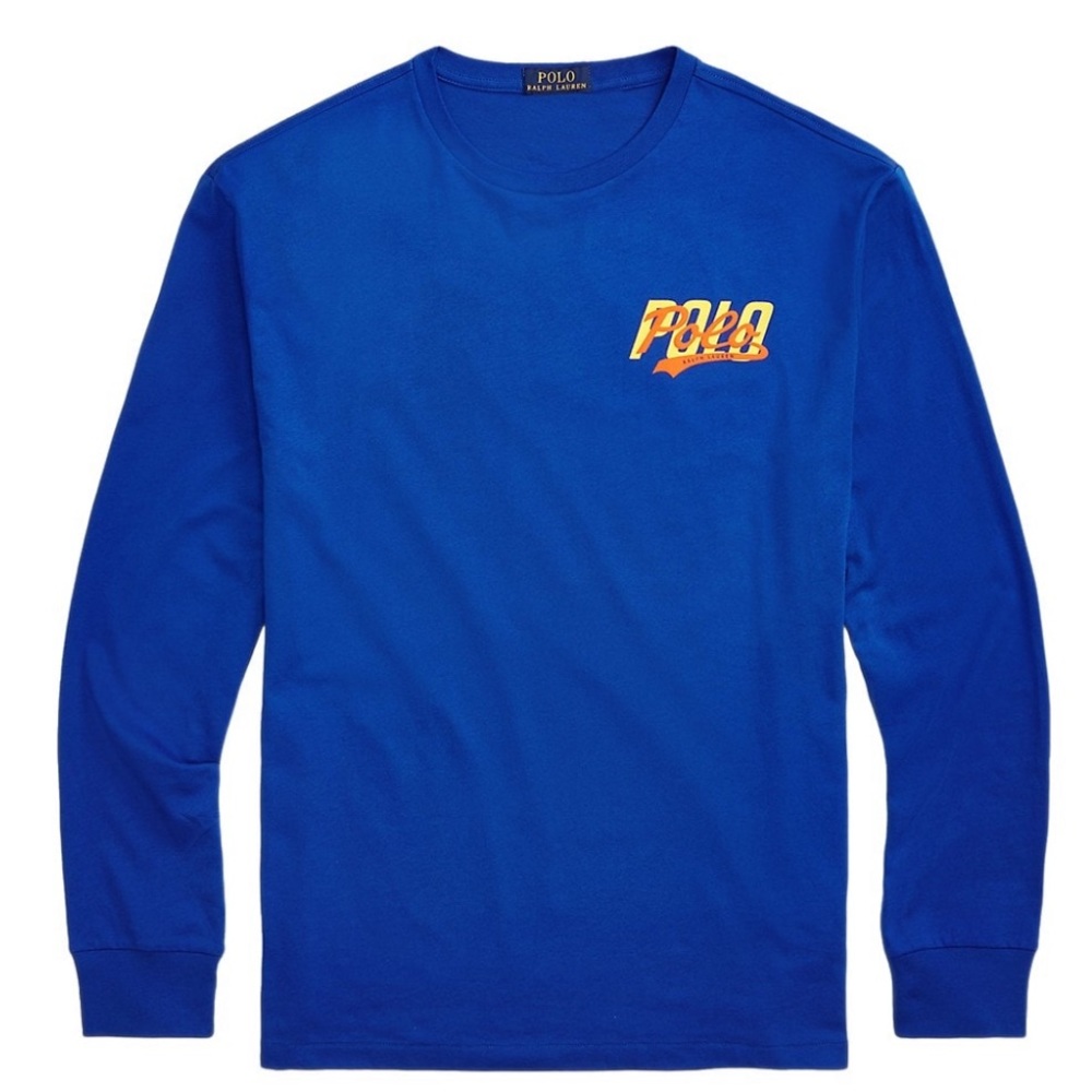 Layered Logo Jersey Long-Sleeved T-Shirt Polo